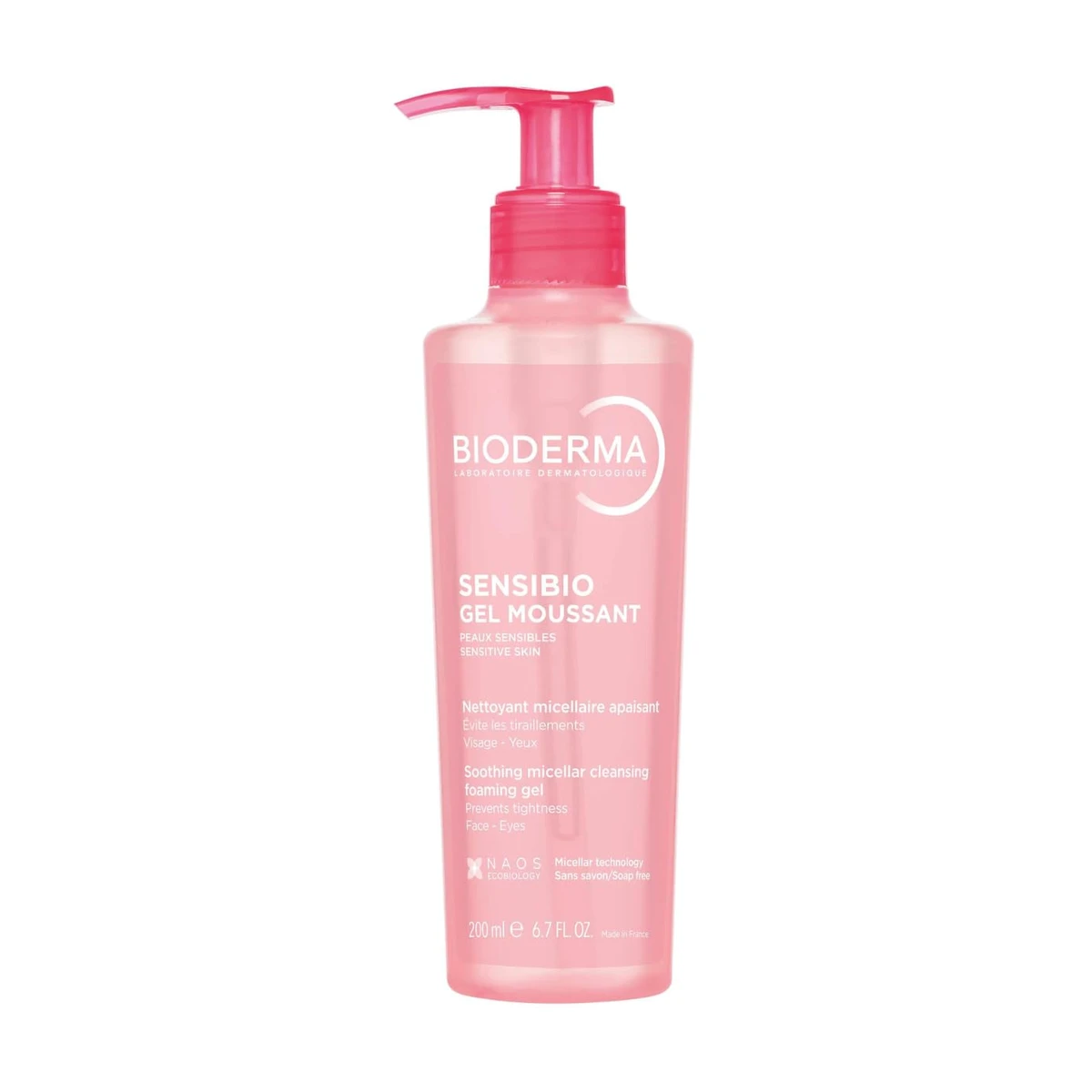 BIODERMA Sensibio Gel Espumoso - Limpiador Micelar Calmante - Pieles Sensibles - 200 ml